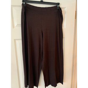 Eileen Fisher Black Loose Capri Pants Large